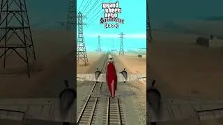 Evolution of PLANE VS TRAIN in GTA Games 2001-2024 #shorts #gta
