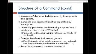 command structure in linux