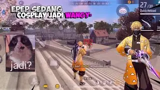 EPEP SEDANG COSPLAY JADI ANIME(K)😎 FREE FIRE X DEMON SLAYER!!