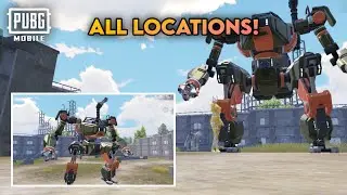 All Mecha Robot Locations In Payload 3.0 Mode | PUBG MOBILE | Payload 3.0 Mecha Robot Locations 🔥