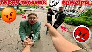 WE ESCAPE FROM THE ANGRY TEACHER AND PRINCIPAL 11 (Funny ParkourPOV Chase)  