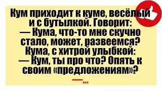 Кум приходит к куме, весёлый и с бутылкой. - Смешные анекдоты