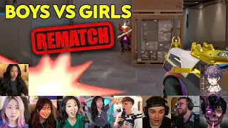 ALL POVS - Girls VS Boys Valorant REMATCH with the Roomies
