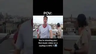 POV: shooting your first music video on a NYC rooftop. #shorts