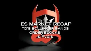 ES Market Recap for Ninjatrader Day Traders. TD's Bollinger Bands, Order Blocks, & Fair Value Gaps