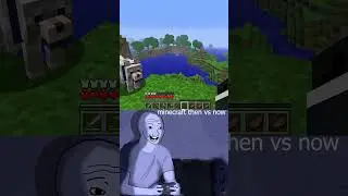 minecraft then vs now  #shorts #minecraft #memes #wojak