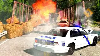 Traffic Stop Crashes 2 | BeamNG.drive