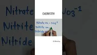 nitrate, nitrite, nitride ion formula l nitrogen ions formula  l chemistry  l