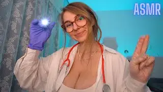 ASMR Cranial Nerve Exam (eye & ear exam, ear cleaning, nose, mouth..) | Stardust ASMR