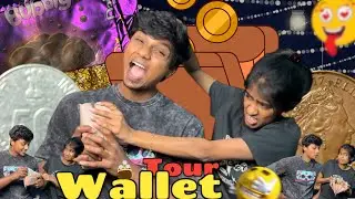 What is inside my Pondati’s purse🧐🔞 eppayum perusa ve iruke🤔 #couplevlog #funnyvlog #blackbeescouple