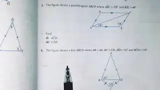 #OXFORD Maths 7th EDITION NEW SYLLABUS MATHEMATICS Book1 #D1 Maths #review exercise 11 #qs. 5,6