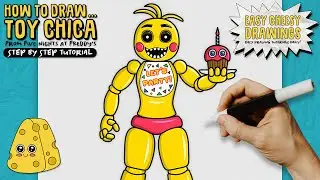 How to Draw TOY CHICA 😱🐔 (Five Nights at Freddy's) | Easy Step-By-Step Drawing Tutorial