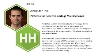 NodeHH #25 - Patterns for Reactive node.js Microservices by Alexander Thiel