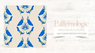 How to Create a Half Drop Repeat Pattern in Procreate on iPad