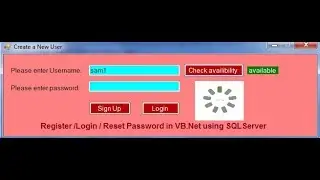 check if username exists in database with vb net