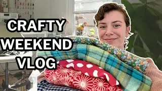 My first fabric swap (AND haul) + a craft room clean up✂️🧶🗑 Cozy Weekend Vlog