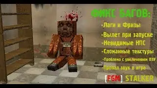 РЕШЕНИЯ ПРОБЛЕМ И БАГОВ НА [FGM] STALKER