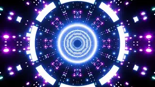 Glowing Neon Lights Disco VJ Loops 1Hour