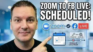 How To Schedule a Facebook Live With Zoom (Live Streaming Later Date) | Mike Hobbs