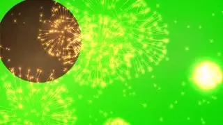 Orange Fireworks | Green Screen for Overlay
