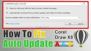 How To Fix Auto Update Of Coreldraw X8 - Save Disable, Print Disable, Export Disable