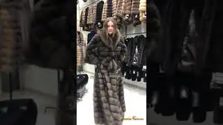 👑Шуба из Соболя(Якутский с сединой) Настоящая роскошь👑