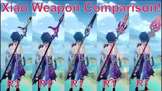 [2023] C0 Xiao Weapon Comparison! (Proto Starglitter, Blackcliff, Deathmatch, Lithic, Homa)