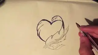 Ресунок сердца\a draw of Heart \dibujo de un corazón