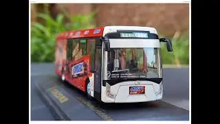 Модель Пекинского олимпийского автобуса Diecast1:64