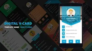 Digital Business Card Template | Digital vCard Template - RealtyKing