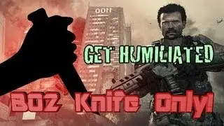 Black Ops 2 Gun Game Knife Only with Hilarious Reactions |Humiliation|