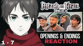 Anime NEWBIES RANK AND REACT TO Attack on Titan OPENINGS AND ENDINGS | FIRST TIME REACTION