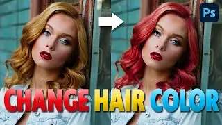 Change Hair Color with this Simple Technique - Adobe Photoshop (HINDI)