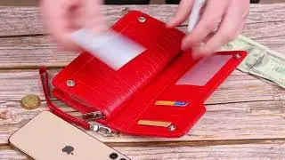 Огляд жіночого шкіряного гаманця CANPELLINI 21534