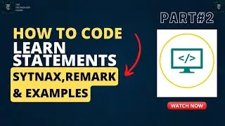 What is Coding |What's the role of statements & Syntax in Coding. | Part 2 |     #thetechnologycodes