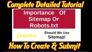 Sitemap and Robots txt generator