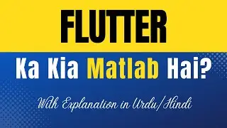 Flutter Meaning in Hindi | 'Flutter Ka Kya Matlab Hota Hai' | Hindi/Urdu Explanation Included