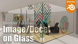 Blender Beginner Tutorial: Put Image/Logo/Decal onto glass with Cycles