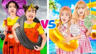 Rich Mom VS Poor Mom At The Swimming Pool | My Mom Kidnapped!