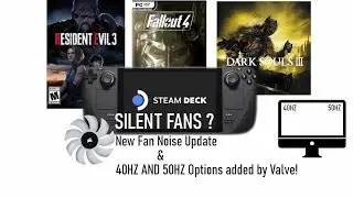 Amazing new Steam Deck UPDATE! Quiet Fans and 50hz and 40hz Options!