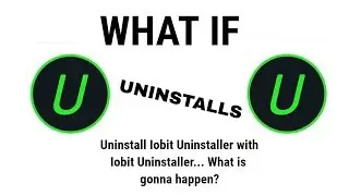 What if you Uninstall IObit Uninstaller with IObit Uninstaller?