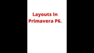LAYOUTS IN P6