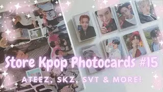 Store Kpop Photocards in my binders #15 - SKZ, ATZ, SVT & More