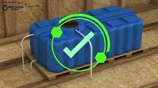 Water tank installation in the attic