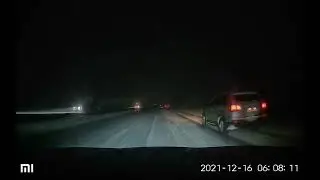 Поездка в метель из Ярославля в Москву по M8 16.12.2021
