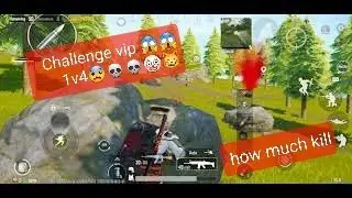 free chickin win livik 1v4🤔 solo v Squad😲 challenge 😱full pubg game s9 plus veiw