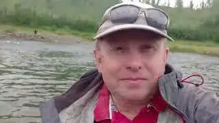 Медведь домушник, клёвая рыбалка на хариуса, Норильск 08 2023