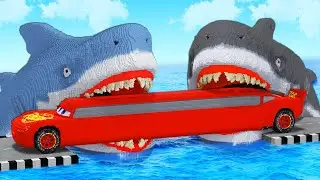 LONG CARS vs SHARK #2 in Teardown