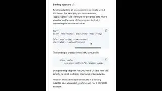 How do we implement the binding adapter?