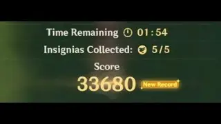 Genshin Impact - Gliding Challenge Event - Day 7 - 33680 score (